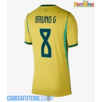 Camisa de time de futebol Brasil Bruno Guimaraes #8 Replicas 1º Equipamento Feminina Mundo 2026 Manga Curta